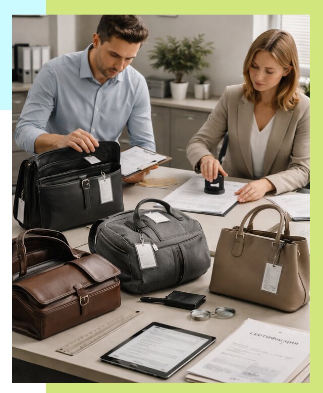 Сертификация сумок в Курчатове от 7641 руб. | Алешин-Крч