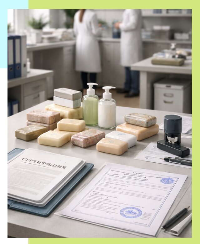 Сертификация мыла и сертификат на мыло в Курчатове от 12226 | Алешин-Крч