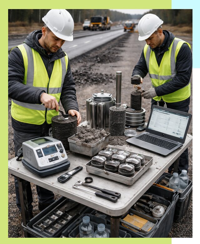 Сертификация асфальта: испытания и подтверждение в Курчатове