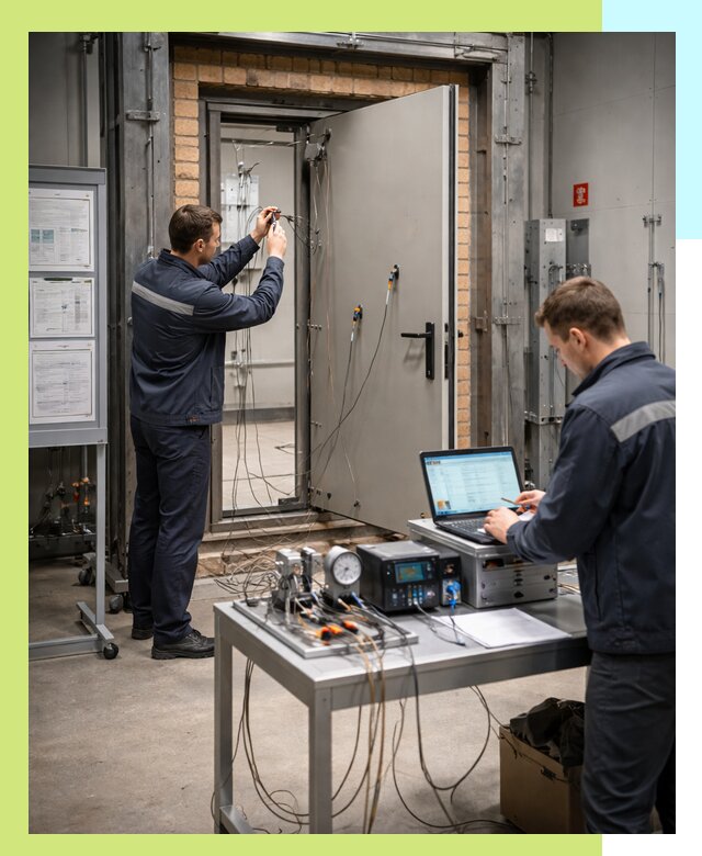 Сертификация противопожарных дверей в Курчатове по ГОСТ и ТР